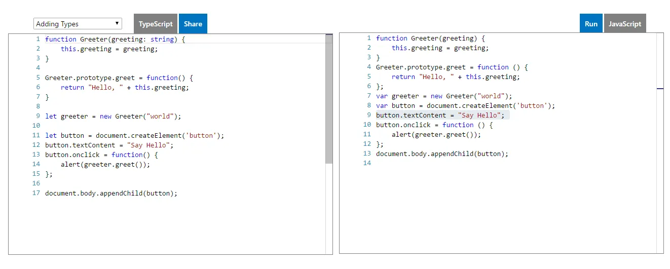 TypeScript Örneği