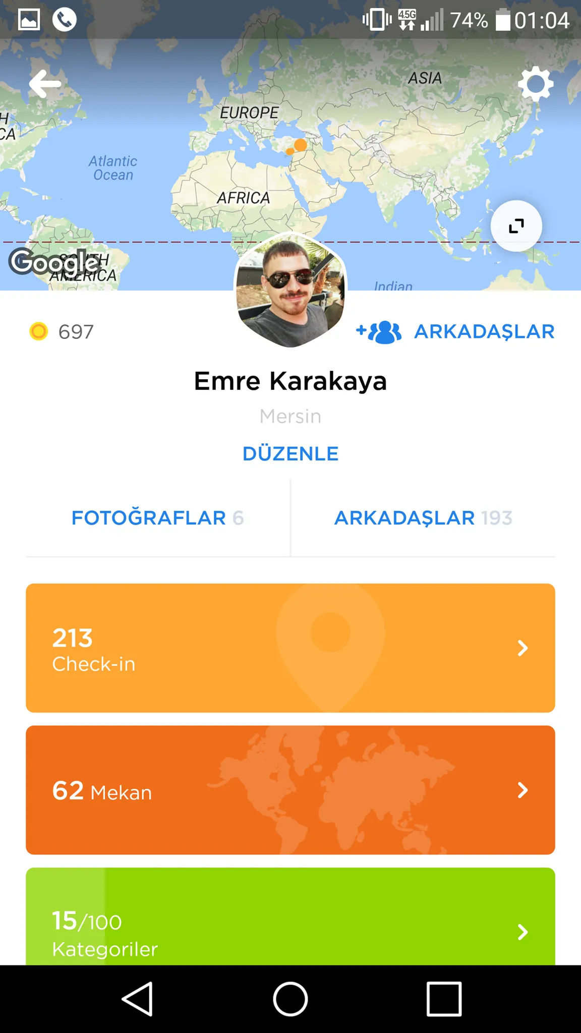 Swarm Profil Ekranı